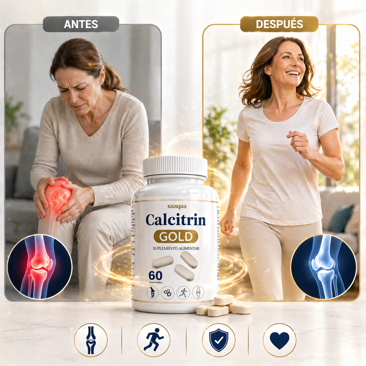✔️ Calcitrin Gold: Recupera tu movilidad y vive sin dolor