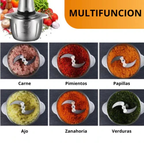 Molino Picador Eléctrico Premium Inoxidable 2 litros