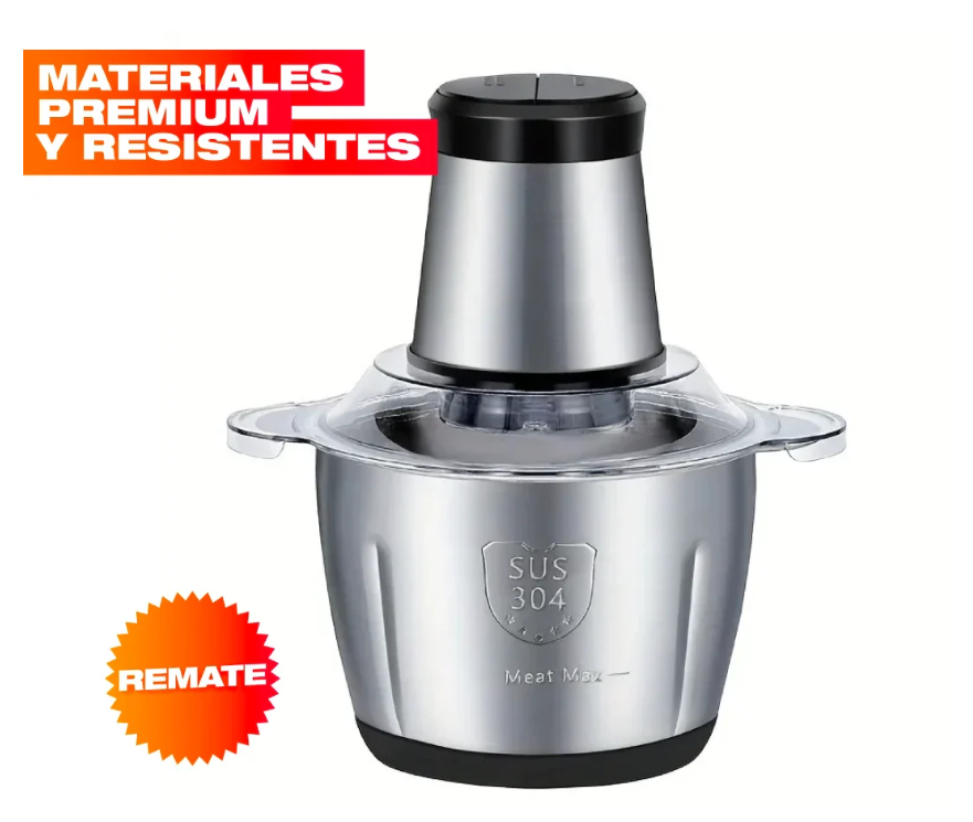 Molino Picador Eléctrico Premium Inoxidable 2 litros