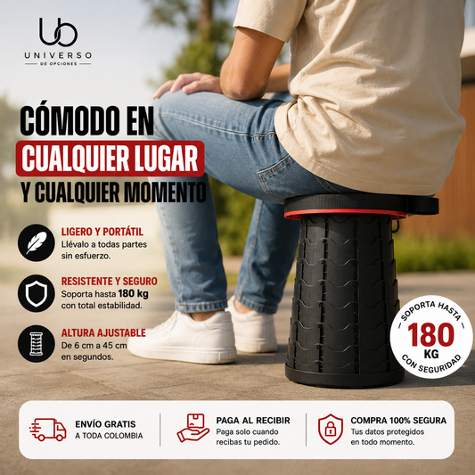 Silla Plegable Portátil Ajustable | Comodidad en Cualquier Lugar