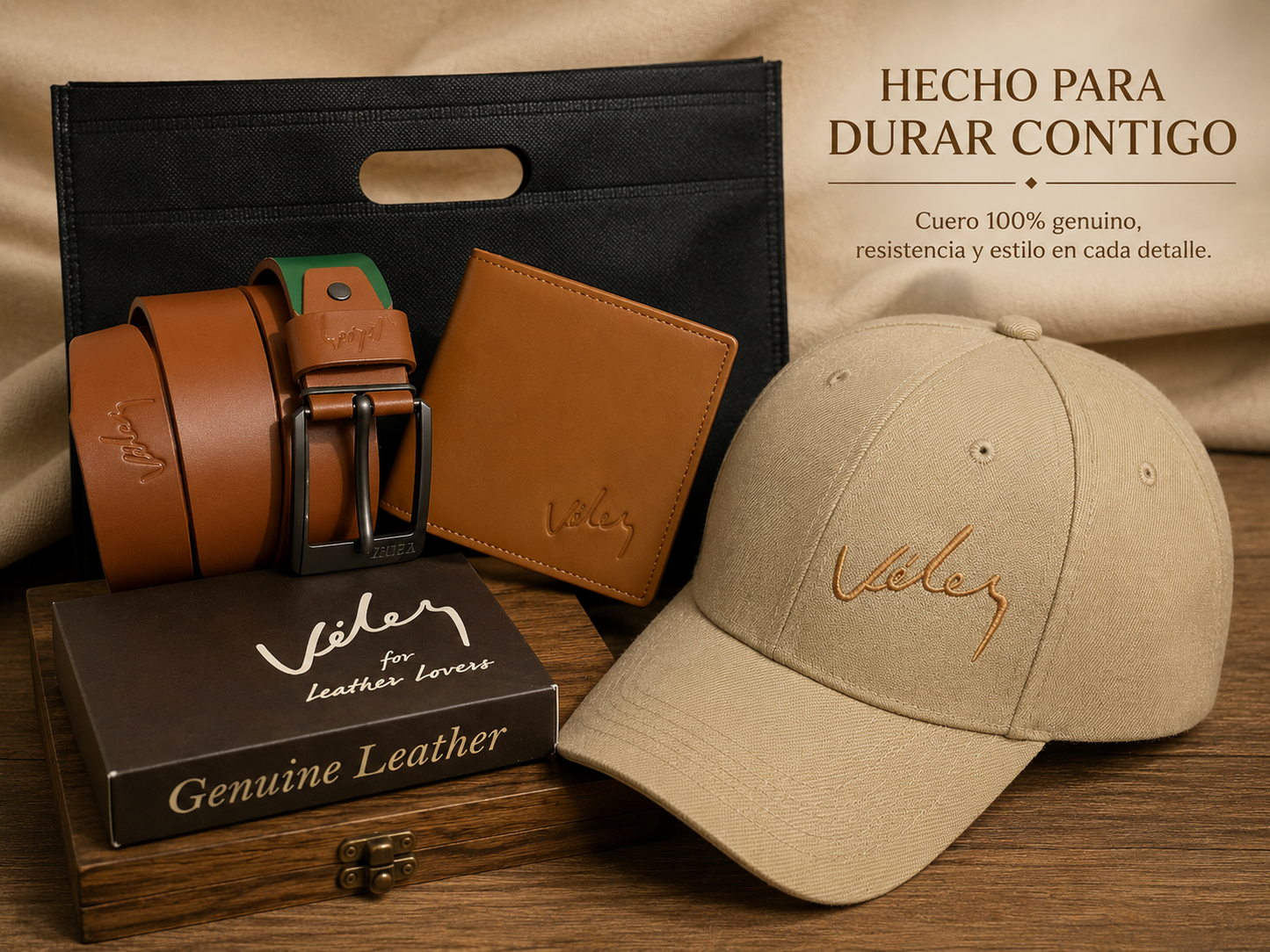 COMBO CAVALIER™ | Elegancia Masculina En Cuero Genuino