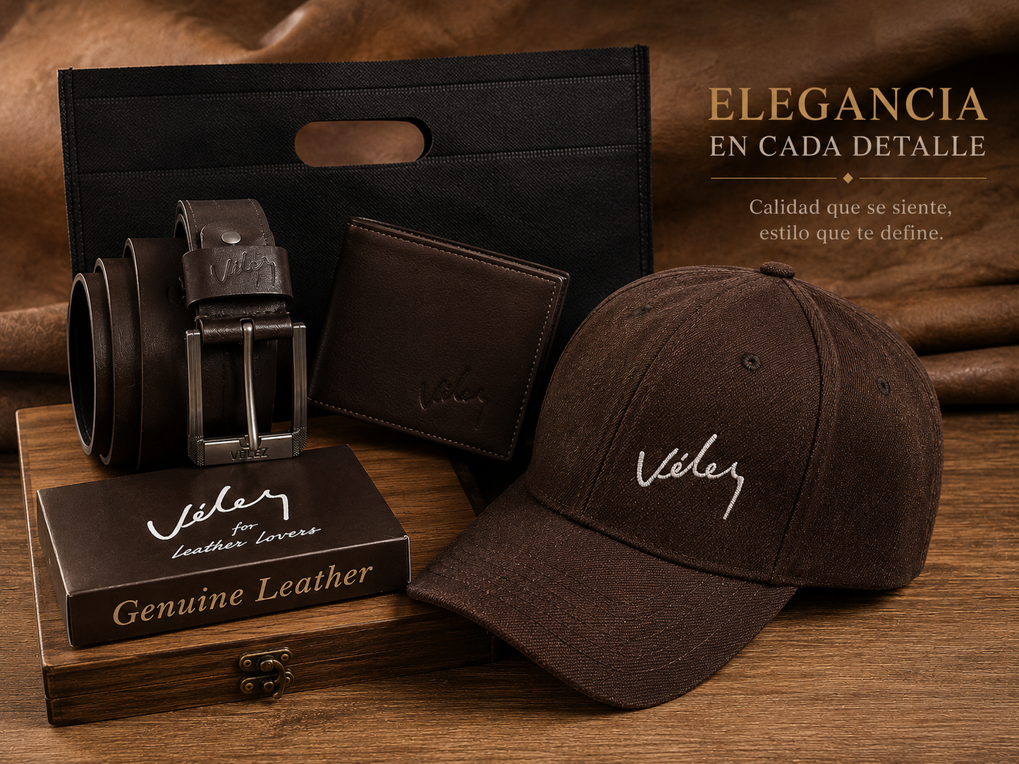 COMBO CAVALIER™ | Elegancia Masculina En Cuero Genuino