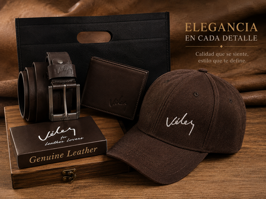 COMBO CAVALIER™ | Accesorios Exclusivos En 100% Cuero Genuino