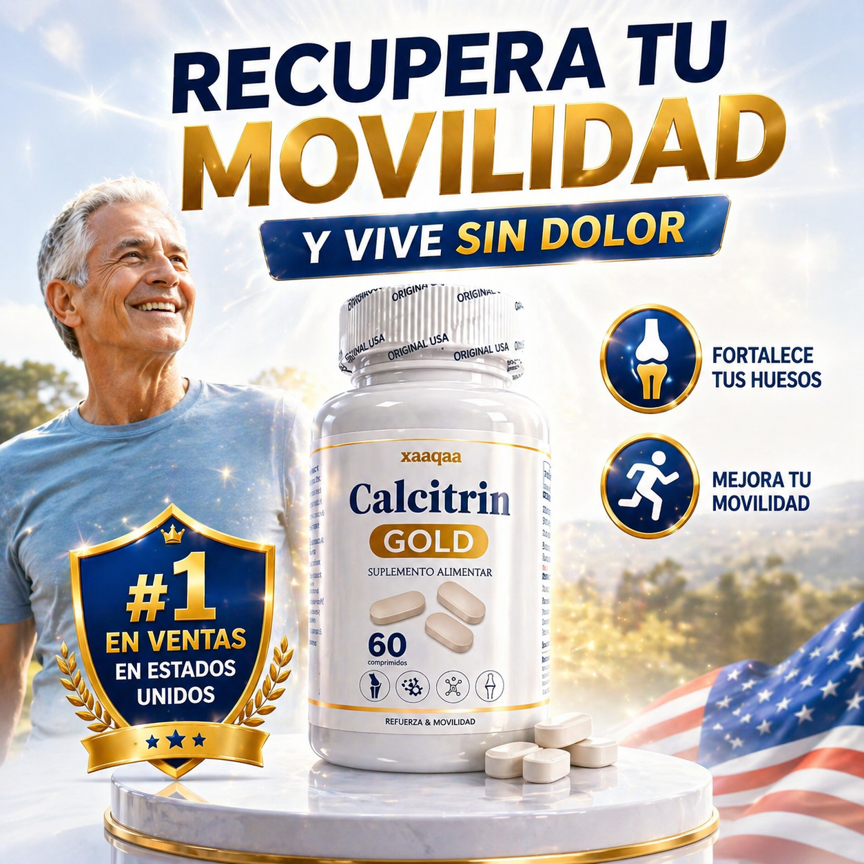 ✔️ Calcitrin Gold: Recupera tu movilidad y vive sin dolor
