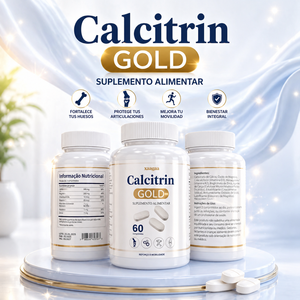 ✔️ Calcitrin Gold: Recupera tu movilidad y vive sin dolor