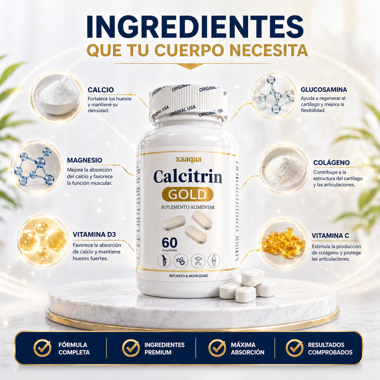 ✔️ Calcitrin Gold: Recupera tu movilidad y vive sin dolor