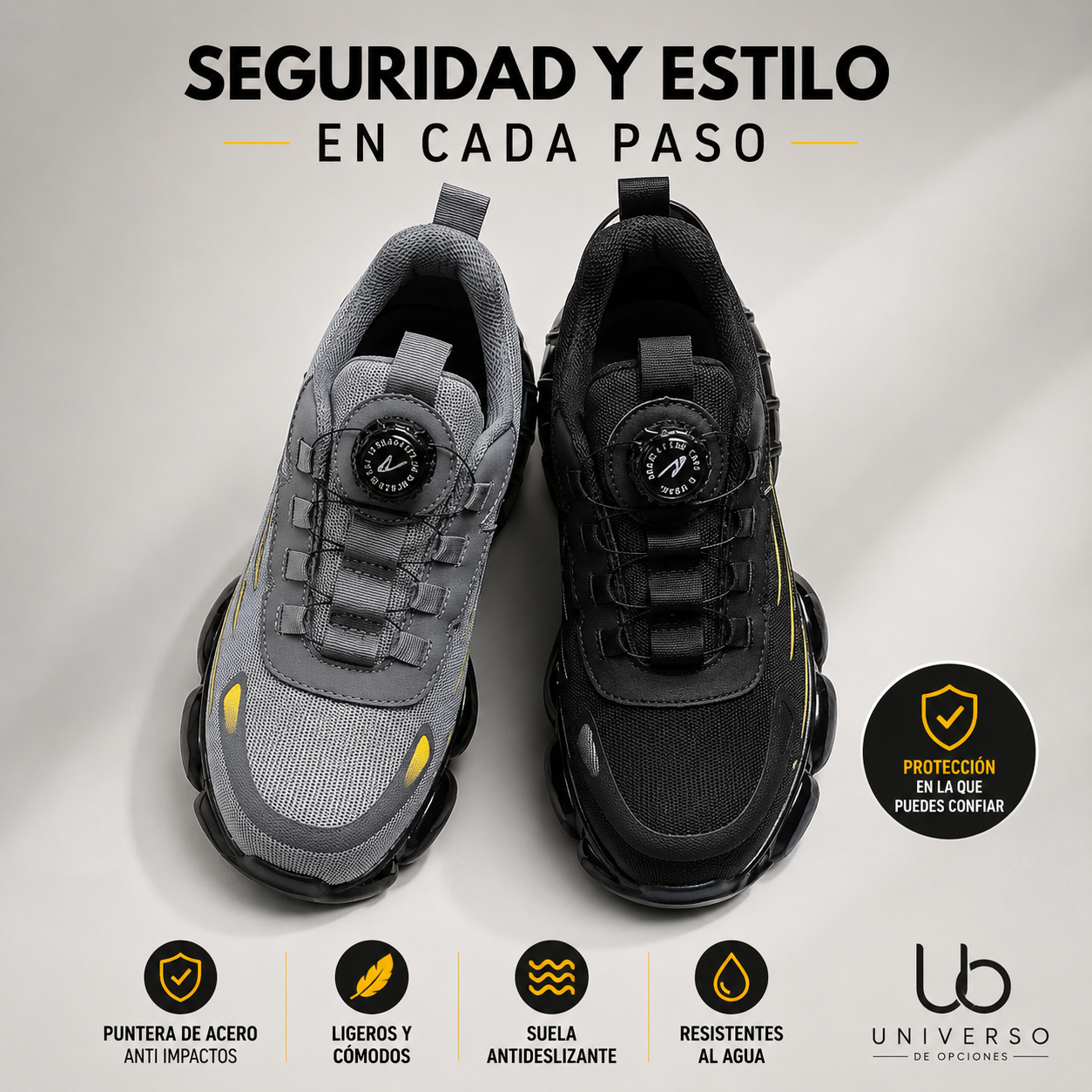 STEELRUN™ Zapatos de Seguridad con Acero Reforzado y Máximo Confort