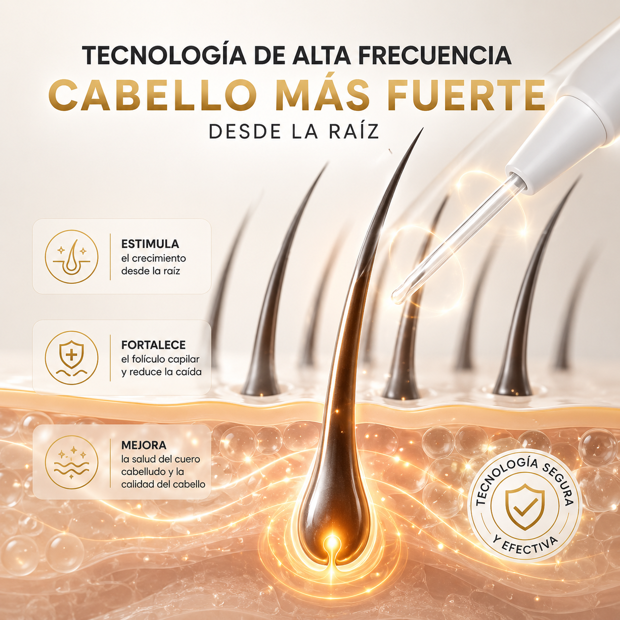 HairMedic Elite™ – Tecnología de alta frecuencia para cabello saludable y piel perfecta