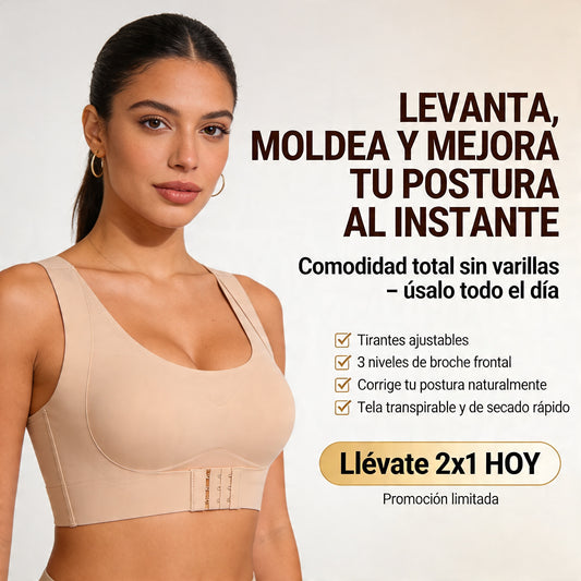 Kit 2 Sujetador Corrector de Postura – Levanta, Moldea y Alivia tu Espalda ✨ | Llévate 2x1 HOY