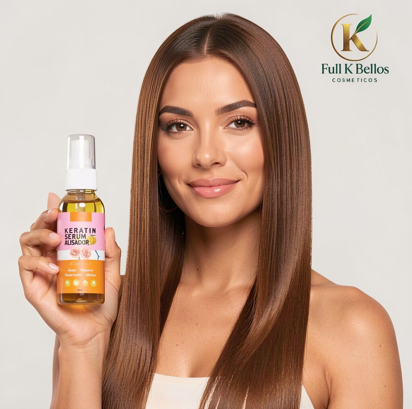 Menos frizz, más brillo y suavidad en tu cabello Descubre el Keratin Serum Alisador
